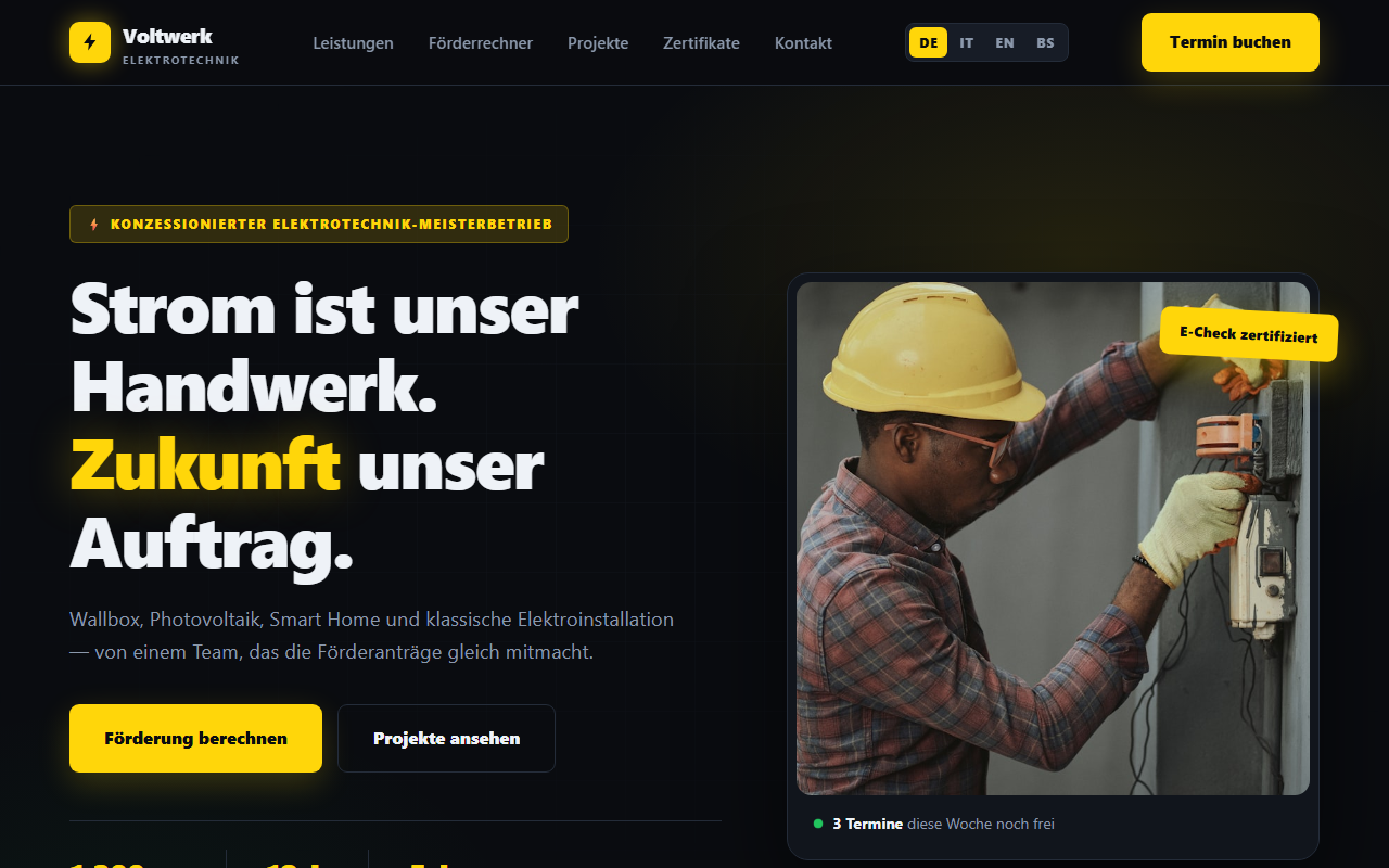 Voltwerk Elektrotechnik Screenshot
